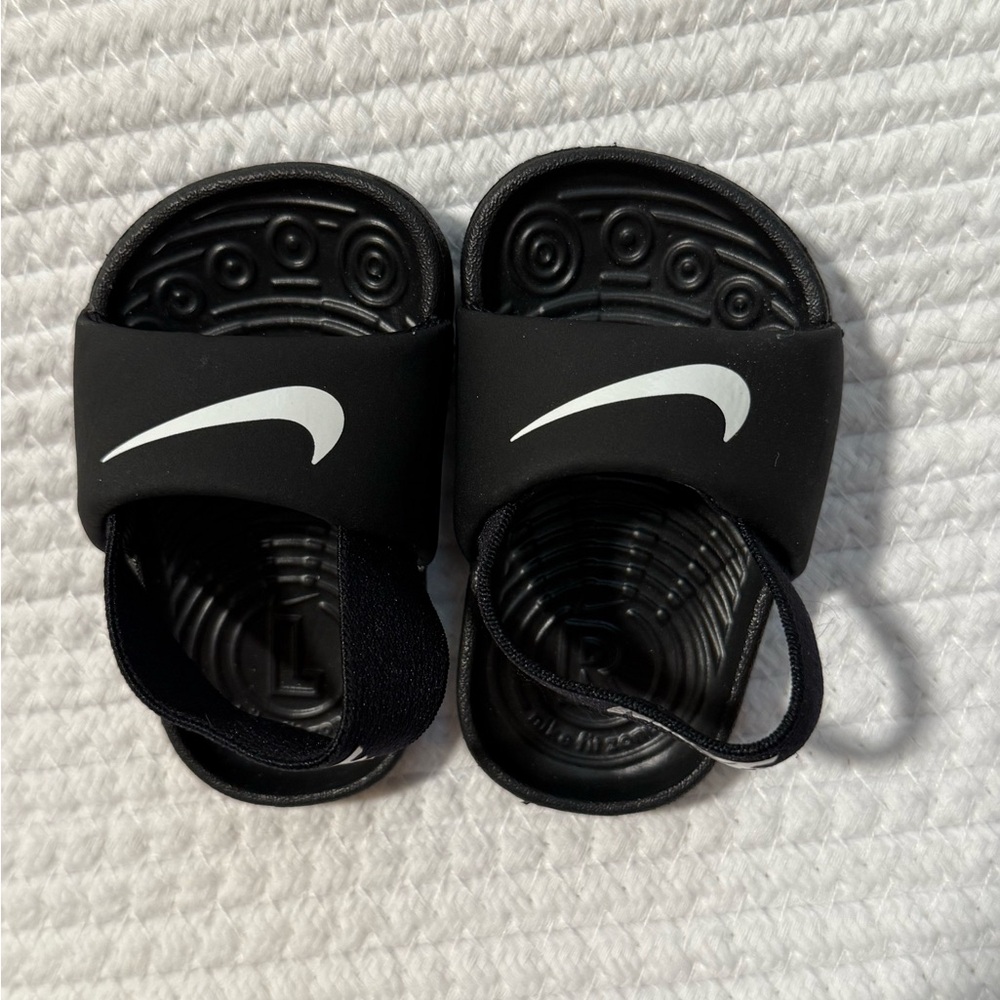 Nike Kids Black Slide Sandals